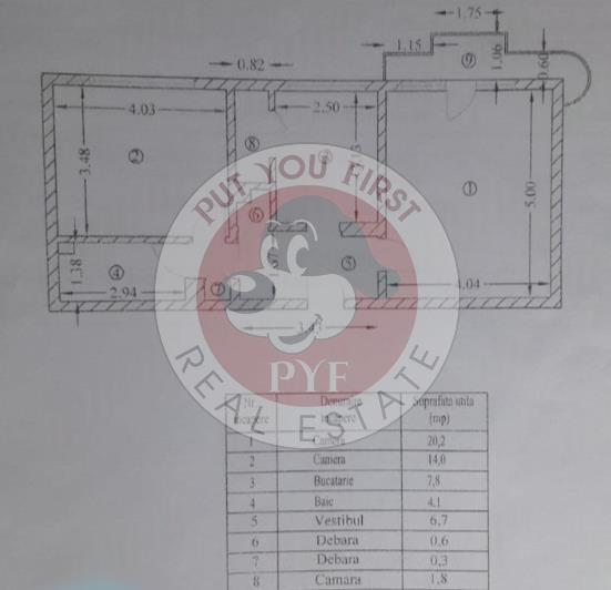 Tei | Apartament 2 camere | Decomandat | 60mp | B11395